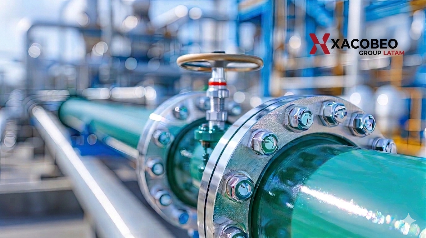 Refinería nocturna
